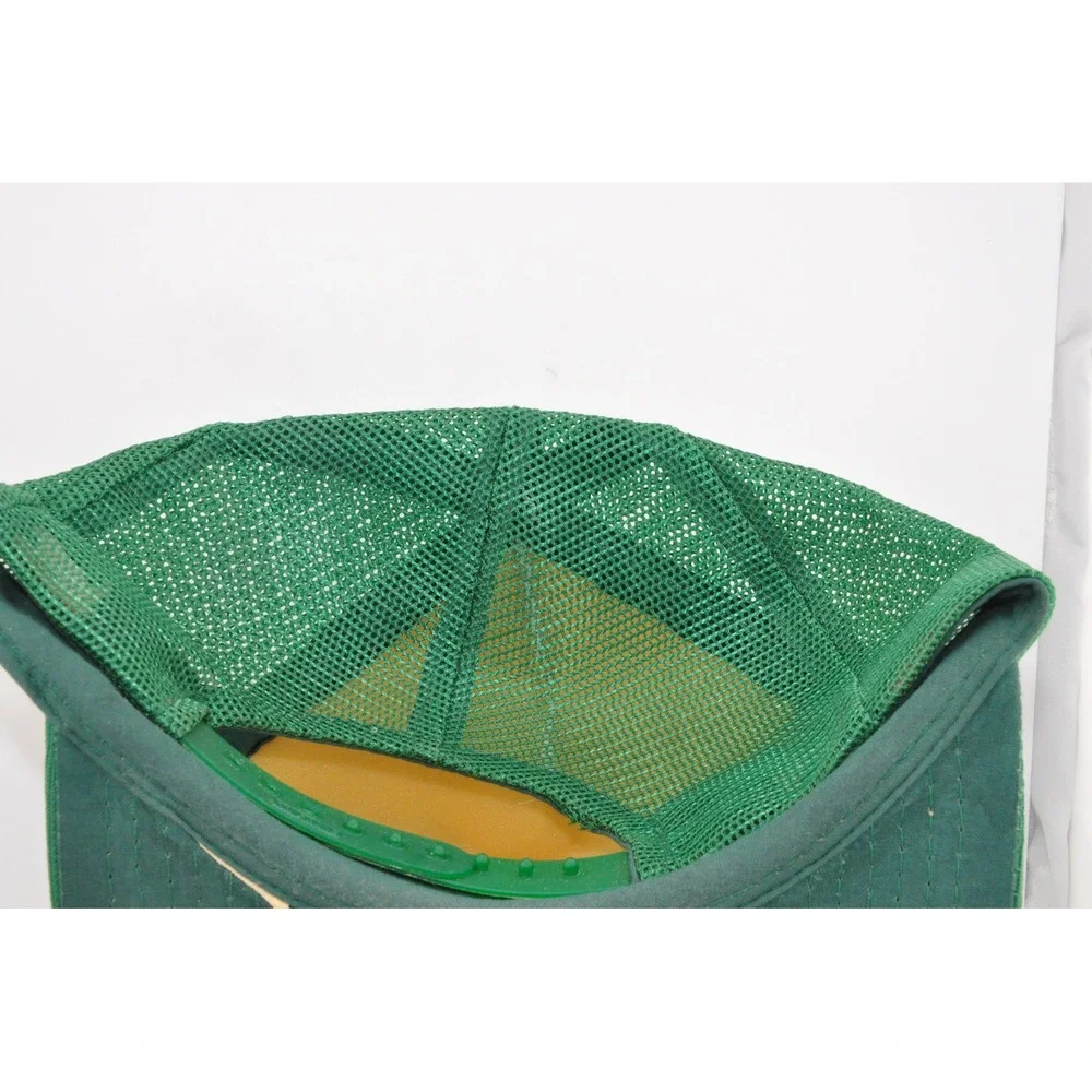 John‎ Deere Trucker Hat OSFM Green Good Vintage Nelson-Bode Mesh Snapback
